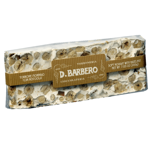 Barbero Torrone morbido con nocciola Piemonte I.G.P.