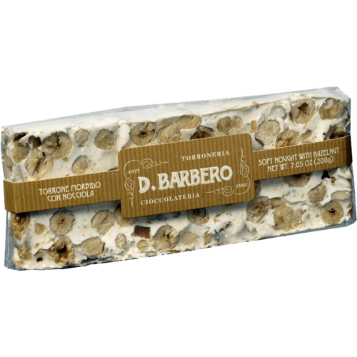 Barbero Torrone morbido con nocciola Piemonte I.G.P.